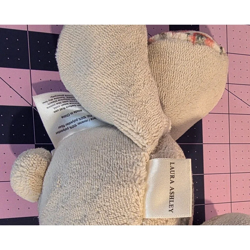 Laura Ashley Gray Bear Plush 12